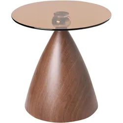 BEISTELLTISCH Sicherheitsglas Braun Corella