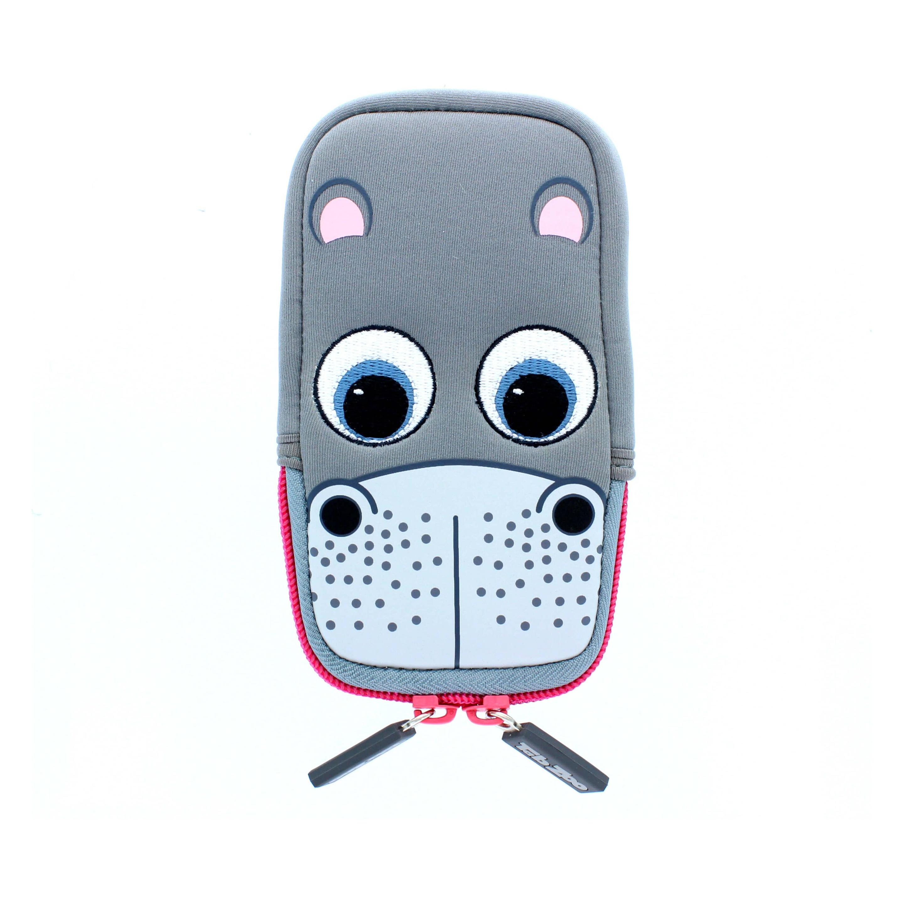 Emoji Lazerbuilt TabZoo Hippo, Pouch case, Apple, iPhone 5/5S, Samsung Galaxy S4, Grey, Pink, White (Samsung Galaxy S4) (CTZ-UNI-HIPPO)