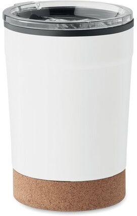 Gobelet isotherme personnalisable double paroi 300ml - NOMU acier inoxydable blanc