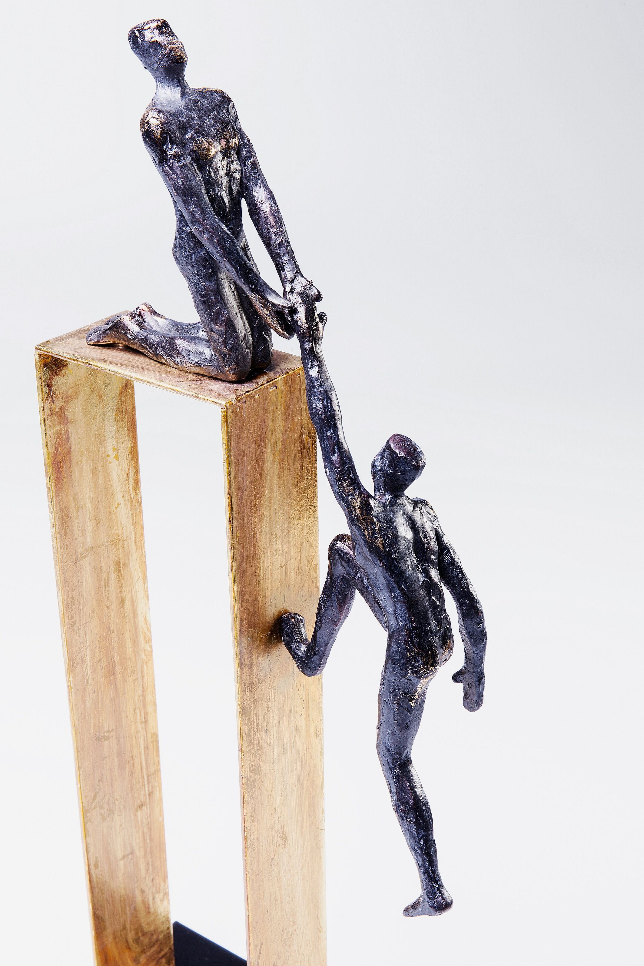 Dekoobjekt KARE DESIGN "Elements", gold, B:22cm H:51cm T:12cm, Polyresin, Dekofiguren, Dekoobjekt, verschiedene Motive