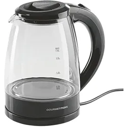 GOURMETmaxx Glas-Wasserkocher 1,8l - schwarz