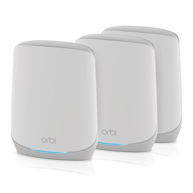 Netgear Orbi AX5400 Tri-Band Mesh WiFi 6 System RBK763s (Router, 2xSatellit) RBK763S-100EUS