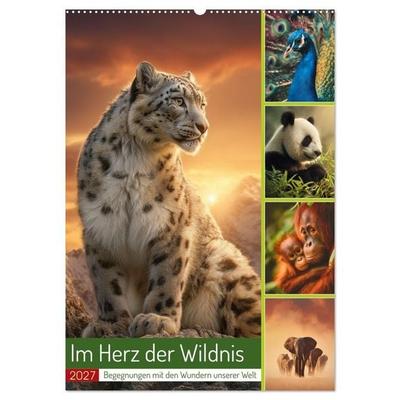 Im Herz der Wildnis (Wandkalender 2027 DIN A2 hoch), CALVENDO Monatskalender