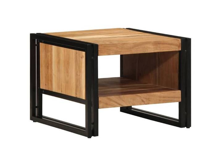 Petite table Support Table basse - Solomon - 50x50x38 cm bois massif acacia JUILLET6480988