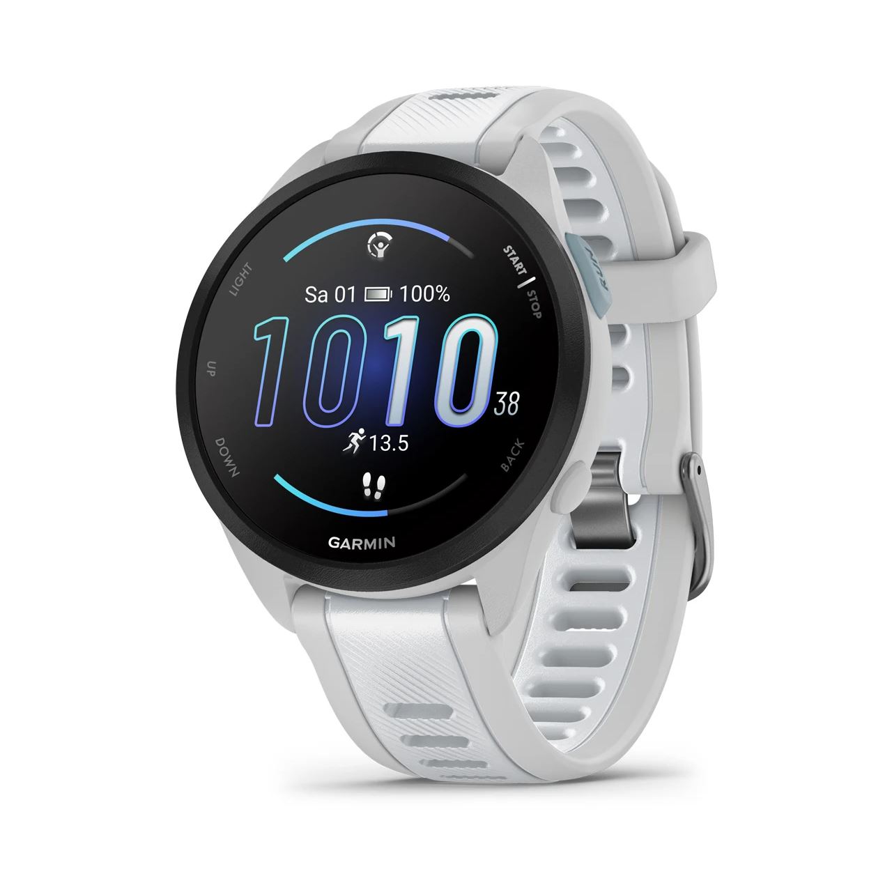 GARMIN Forerunner 165 Smartwatch dunstgrau/steinweiß