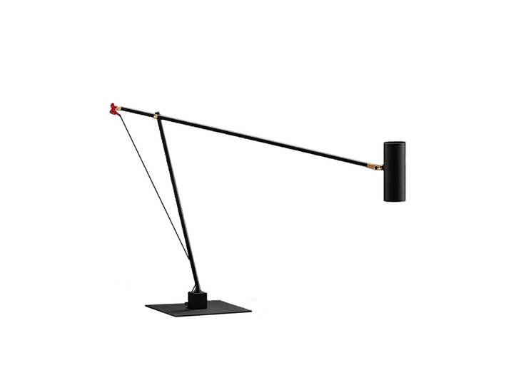 CATELLANI & SMITH lampe de table ETTORINO (Noir - Laiton et aluminium)