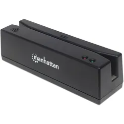 Manhattan Magnetkartenleser (USB), Speicherkartenlesegerät, Schwarz