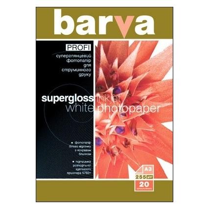 Barva Photo paper Profi Super Glossy, 255 g/m², A3, 20 sheets (255 g/m², A3, 20 Stk.) (4823068101115)