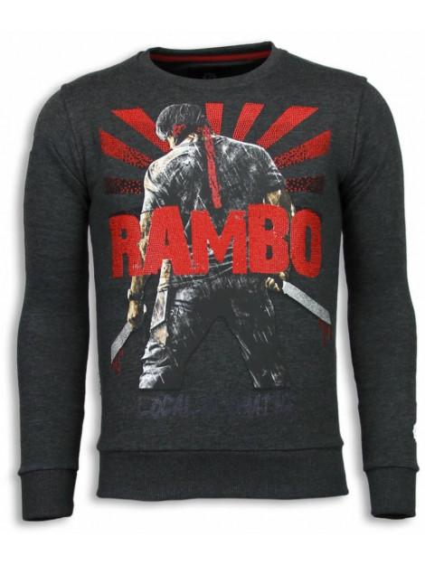 Local Fanatic Rambo rhinestone sweater