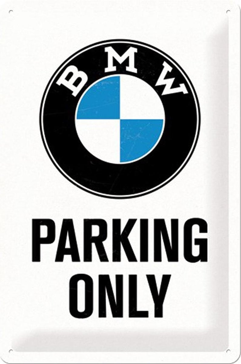 Nostalgic Art Merchandising BMW Parking Only Metalen Wandbord