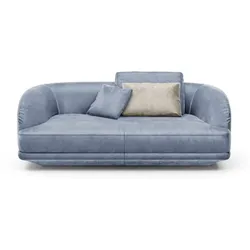 Segmüller Werkstätten Sofa Miu04 Stoff Blau