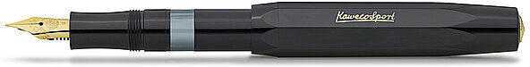 KAWECO Füllhalter PISTON SPORT CLASSIC Black Gold  schwarz B