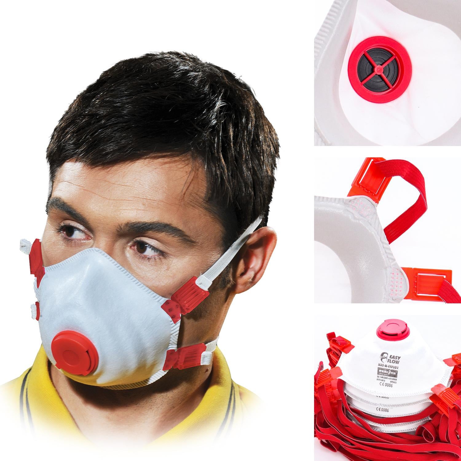 Reis FFP3 Stofmasker voor ademhalingsbescherming, 10 stuks