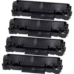4 Kompatible Toner ersetzt HP CB436A 36A Multipack schwarz