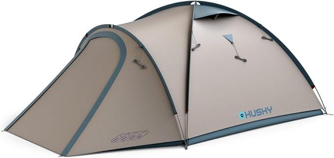 Bizon 3 Classic Zelt 3 Personen mit Vorzelt 4000 mm Wassersäule | Große Apsis, 4000 mm Außenzelt, 7000 mm Boden und Moskitonetz für Camping von Frühling bis Herbst.