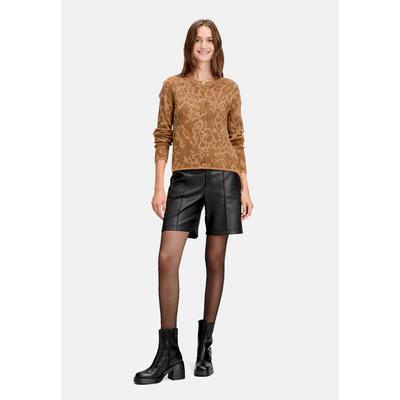 Strickjacke CARTOON "Damen mit Rundhalsausschnitt", Damen, Gr. 34, camel, braun, Obermaterial: 70% Polyacryl, 30% Polyamid, normal normal, Rundhals, Strickjacken Strickjacke