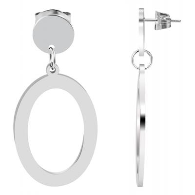 Paar Ohrstecker ADELIA´S "Damen Ohrstecker aus Edelstahl", schwarz, Ohrringe, Damen, Damen, Edelstahl
