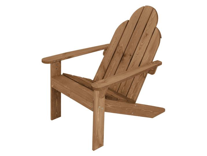 Ml-Design Stuhl Lounge Holz, Braun, 89x92.5x70 cm, Gartenmöbel, Gartensessel, Gartenstühle