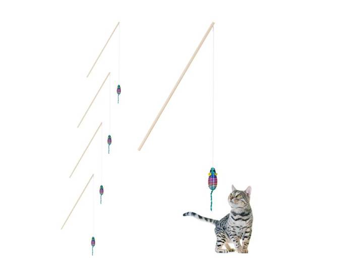 Relaxdays Lot de 5 jouets pour chat