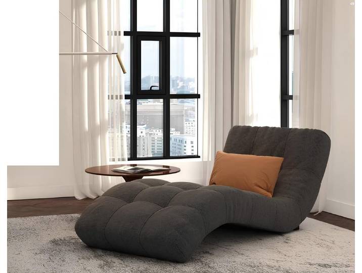 JVmoebel Chaiselongue Braune Chesterfield Chaiselounge im Club Design mit Polsterung, 1 Teile, Made in Europa