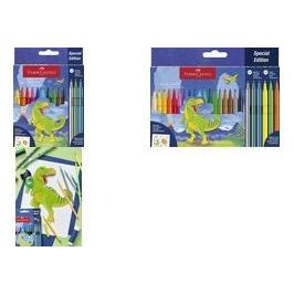 Faber-Castell Faserschreiberetui 18+6 Dino sortiert (24x) (554222)