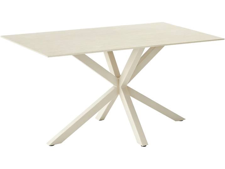 Esstisch GOODPRODUCT Louvelle , beige (cremefarben), B:140cm H:75cm T:80cm, Tische, Esstisch