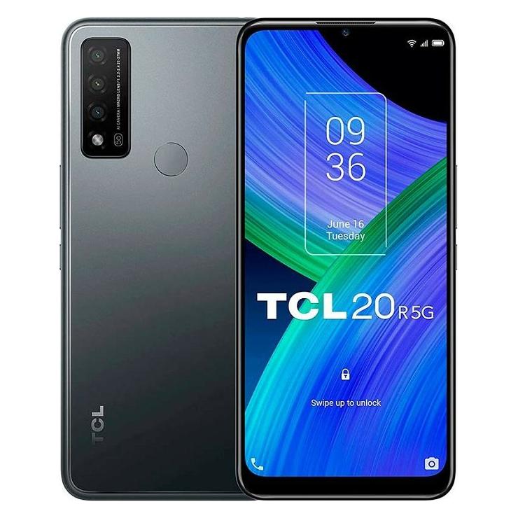 TCL 20R (6.52") Dual SIM Android 11 USB Type-C Grey (64 GB, Granite Grey, 6.52", Dual SIM, 5G) (T767H-2ALCE112)