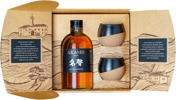 Eigashima Whisky Akashi - Meisei - Geschenkset 2 Gläser en Porcelaine - 0.5L Kansai