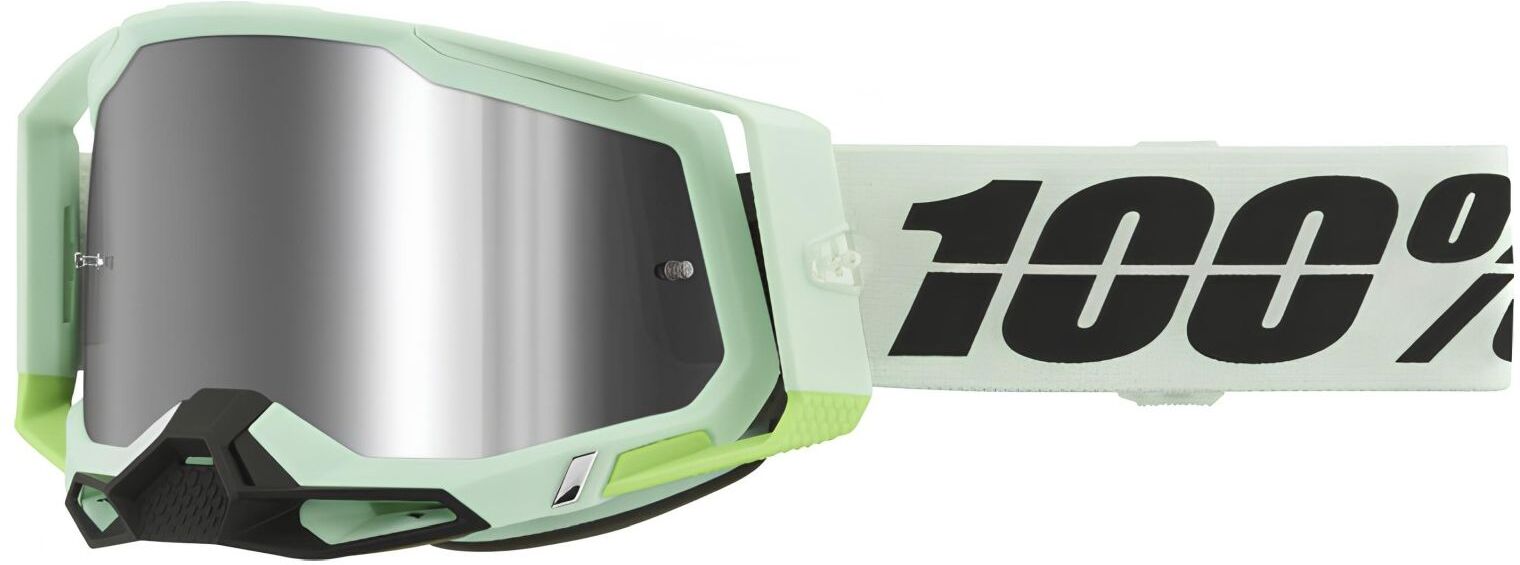 100% Racecraft 2 Extra Crossbrille Palomar Gläser silber verspiegelt