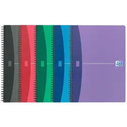 Oxford, Heft + Block, Spiralhefte Urban Mix DIN A4/A5/A6 (A4, A5, A6, Kariert, Liniert, Weicher Einband)