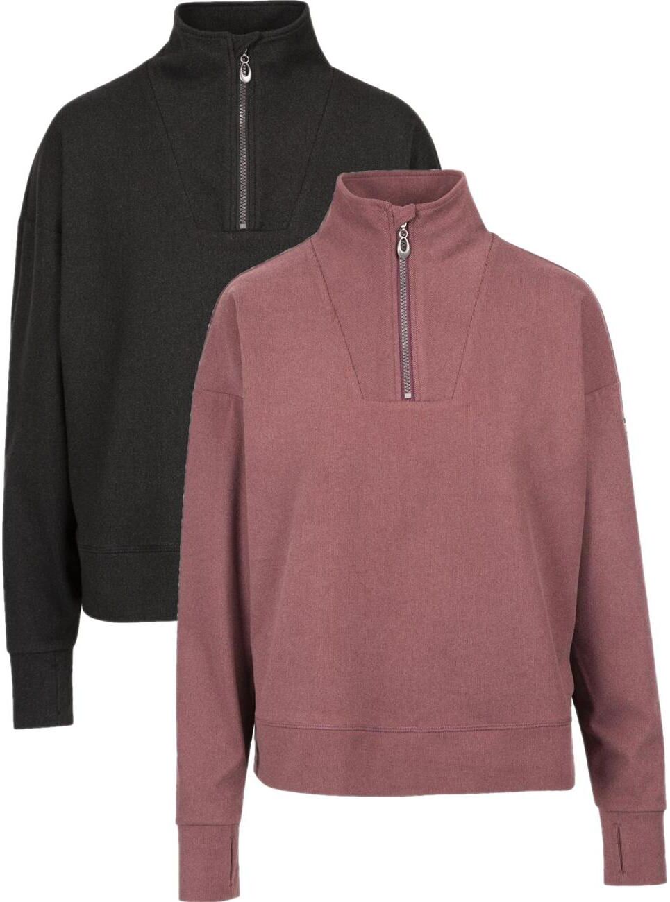 Trespass Happen- Female Casual Top / Dame Dark Grey Marl L
