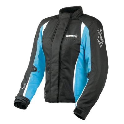 Motorradjacke NERVE "Unique" Gr. 38, blau, Jacken, Damen, 38, Obermaterial: 100% Polyester. Innenseite: 100% Polyester