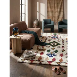 Wollteppich Berber Bunt 120 x 170 cm - BRUE   Kadima Design