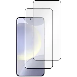 Cazy Schutzglass Kompatibel mit Samsung Galaxy S24+ - Tempered Glass Volle Abdeckung - - 2 Stück (Samsung Galaxy S24+), Smartphone Schutzfolie, Schwarz