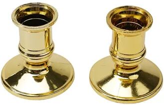 Inspire Daily Merch Silver Gold Taper Candle Holders Candlestick Rod Wax Base Home Decor Wedding gold