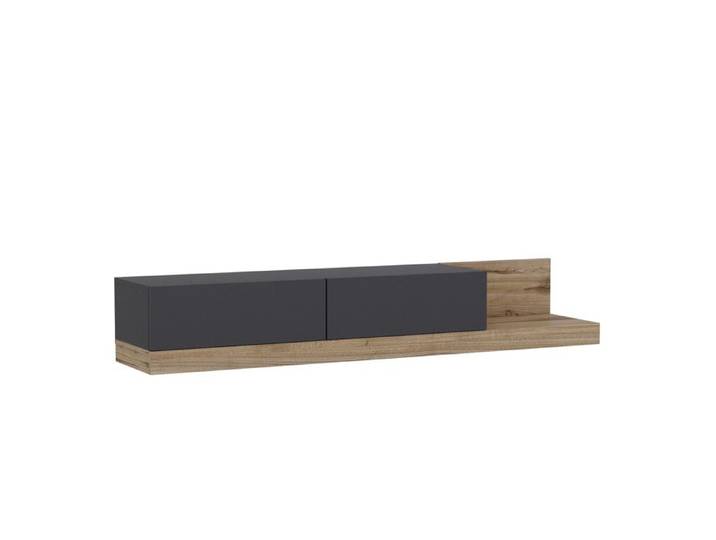 Meuble TV en bois  Majör  - 180 x 37 x 30 cm - Gris anthracite