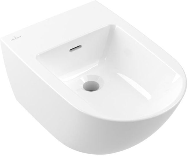 V&B; Bidet Antao 37,5x56 cm, ovale, suspendu mural, blanc C-plus ; Villeroy & Boch (541100R1)