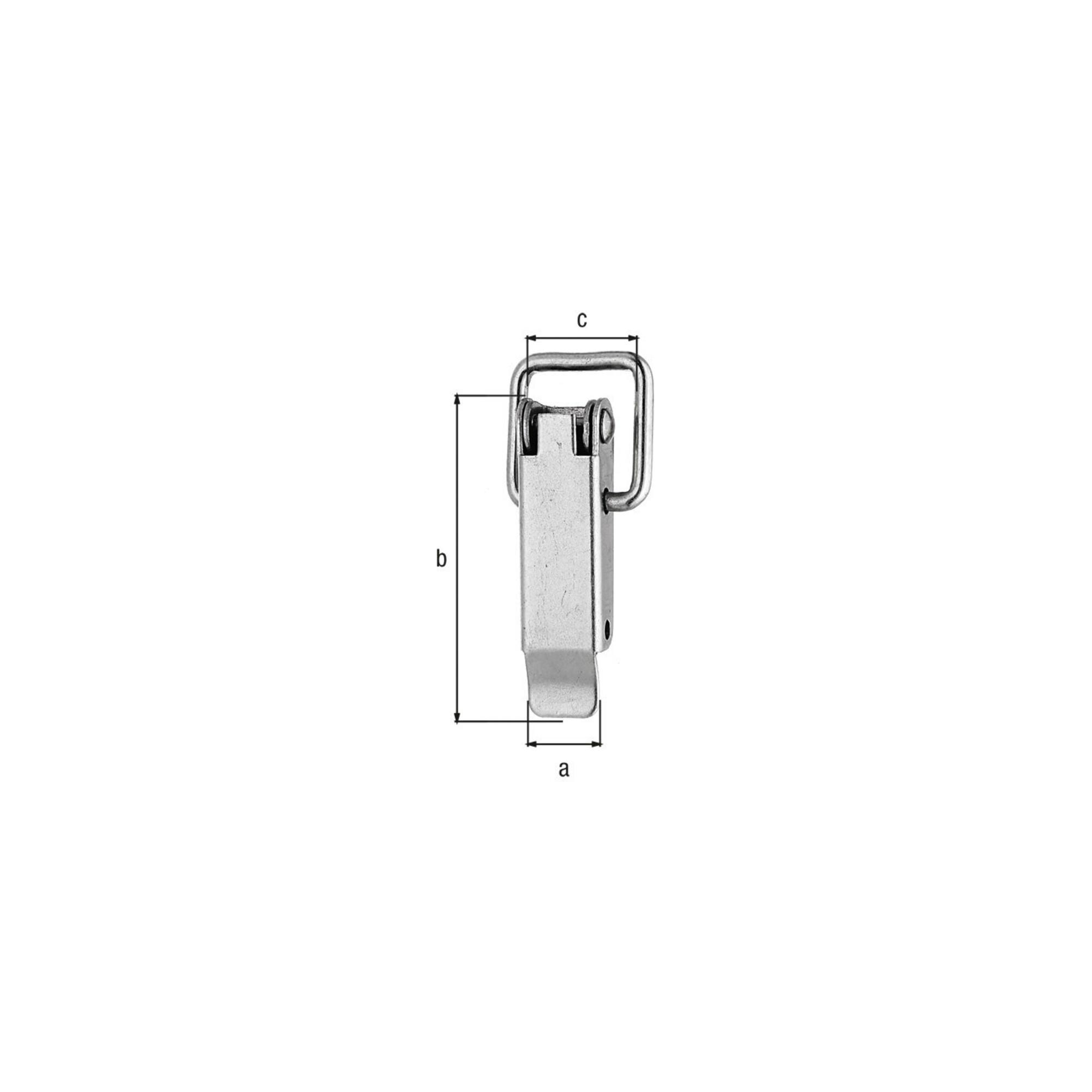 GAH Alberts Kisten-Spannverschl. o.Schlossöse, o.Schließhak L94mm Edelstahl rostfrei (361358)