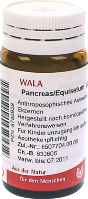 WALA Heilmittel GmbH PANCREAS/EQUISETUM Globuli 20 g 08786939