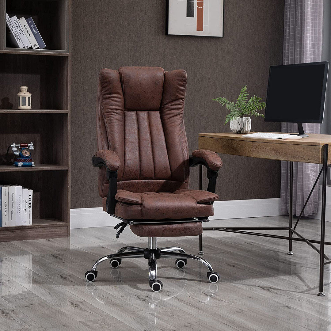 Inbox Zero Vinestto Executive Chair Brown 63cm W X 71cm D