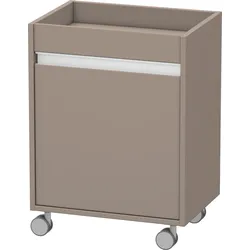 Duravit Ketho Rollcontainer, 500x670x360 mm, eine Tür, Anschlag rechts, KT2530R4343, Farbe: Basalt Matt Dekor