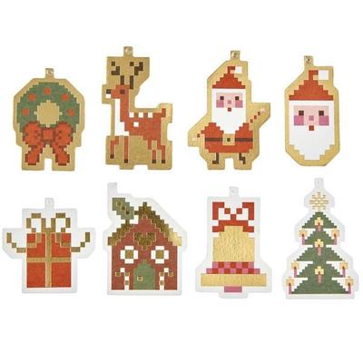 Geschenkanhänger S, Figuren, Pixel,