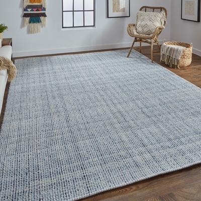 Grand Bazaar Siona Space Dyed In/Outdoor Flatweave, Dusty Blue, Area Rug