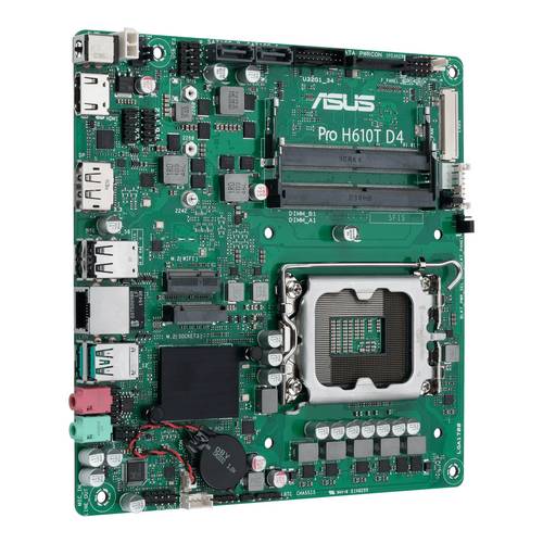 Asus Pro H610T D4-CSM Mainboard Sockel (PC) Intel LGA 1700 Formfaktor (Details) Mini-ITX Mainboard-Chipsatz Intel H610