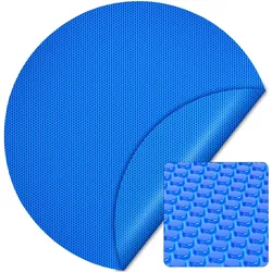 Wiltec, Poolheizung, Pool Solarfolie 5m Rund Poolabdeckung Solarplane Poolheizung 120μ