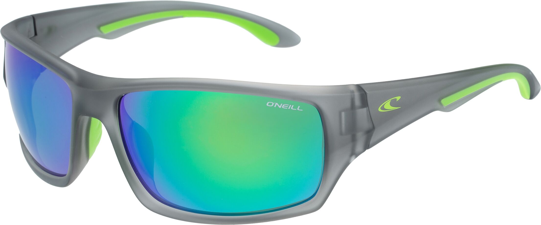 Sonnenbrille O'NEILL "Modell 966088", Damen, grün (grau, grün), leicht durchscheinend, matt, Sonnenbrillen Sonnenbrille, Form CatEye, Logoschriftzug auf Bügel, Injectionfassung grau, grün Einheitsgröße