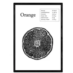 POSTER Orange A3 Rahmenlos