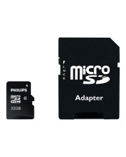 Philips FM32MP45B Flash-Speicherkarte microSDHC/SD-Adapter inbegriffen 32 GB Class 10 microSDHC UHS-I (FM32MP45B/00)