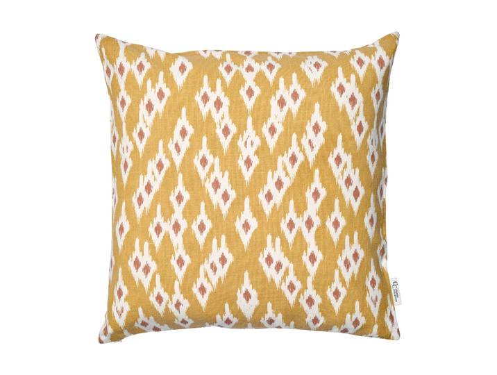 Classic Collection Housse de coussin Ikat Diamond 50x50 cm Yellow