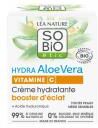 Léa Nature SO BIO étic Hydra Aloe Vera Crème Hydratante Booster d'Éclat 50 ml - Pot 50 ml